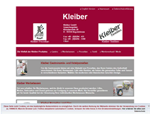 Tablet Screenshot of kleiber-porzellan.de